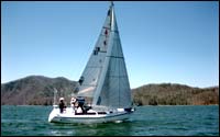 tri-radial sails on Wild Blue Yonder